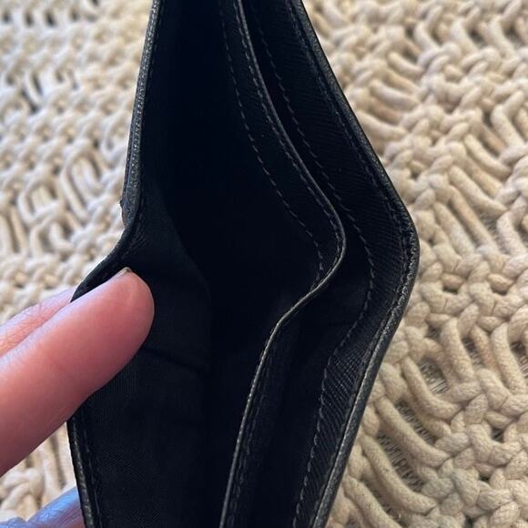 Prada blue camo nylon and leather bi-fold wallet * rare find - Picture 5 of 12